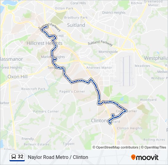 32 Bus Line Map