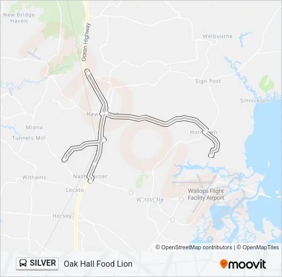 SILVER Bus Line Map
