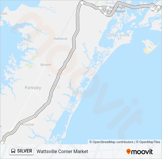 SILVER Bus Line Map