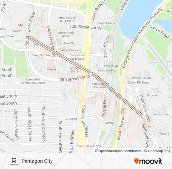 METRO STATION CLOSURE SHUTTLE  Line Map
