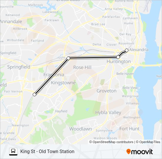 METRO STATION CLOSURE SHUTTLE Bus Line Map