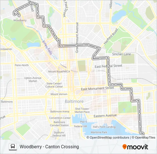 21 Bus Line Map