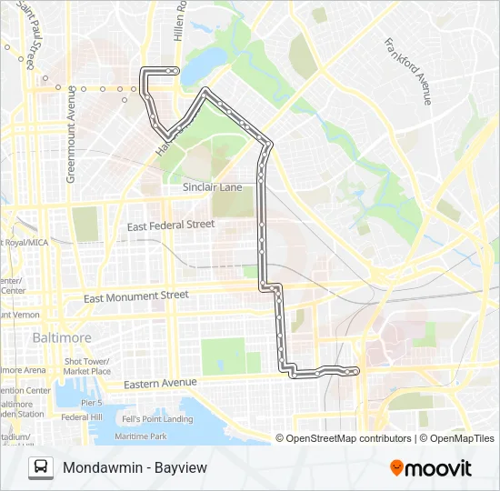 22 Bus Line Map
