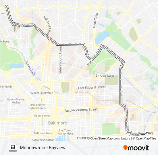 22 Bus Line Map