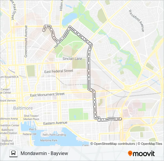 22 Bus Line Map