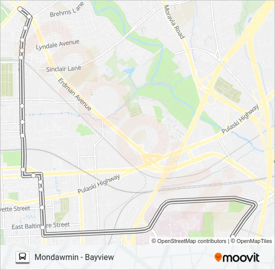 22 Bus Line Map