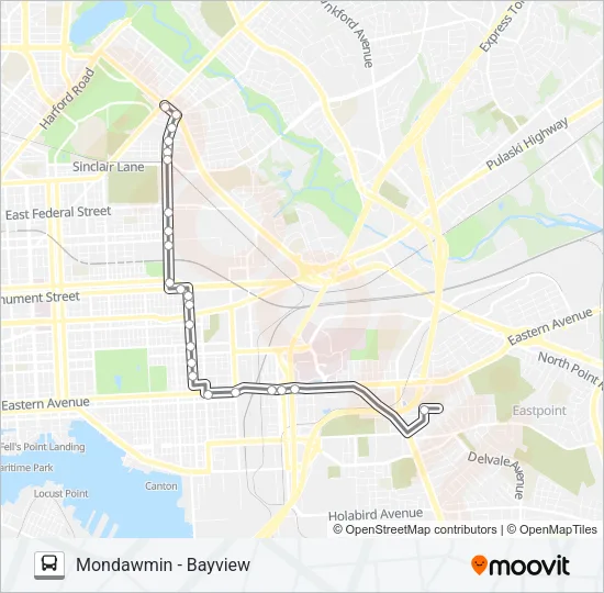 22 Bus Line Map