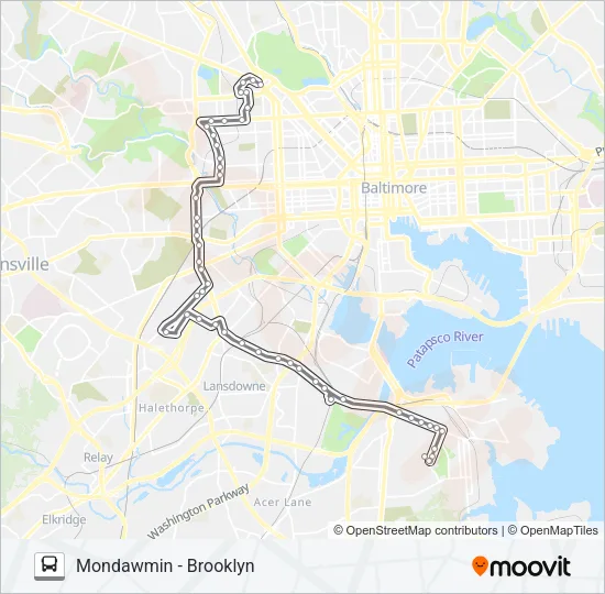 29 Bus Line Map