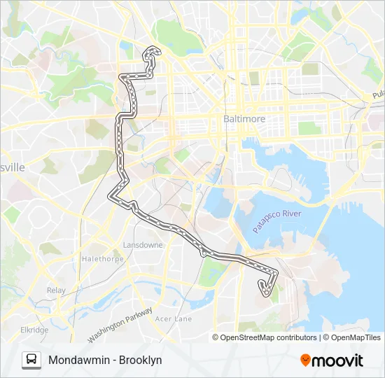 29 Bus Line Map