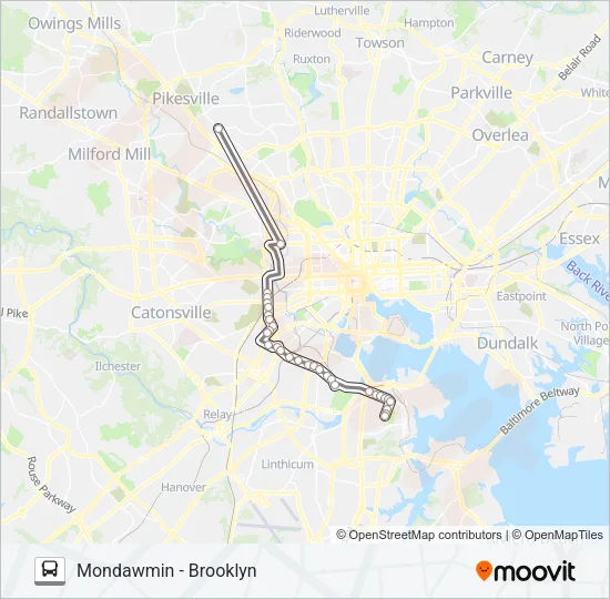 29 Bus Line Map