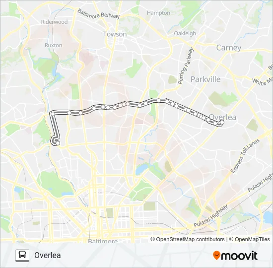33 Bus Line Map
