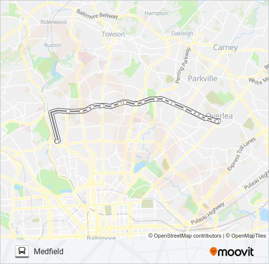 33 bus Line Map