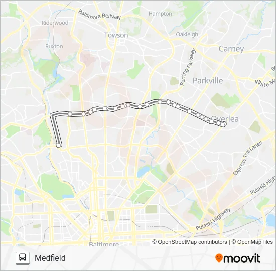 33 Bus Line Map