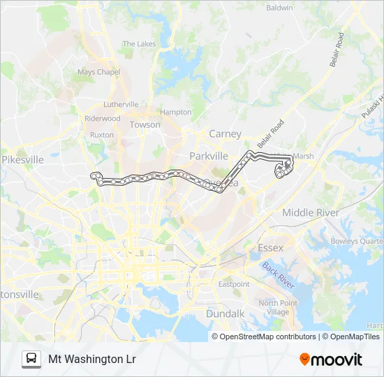 33 Bus Line Map