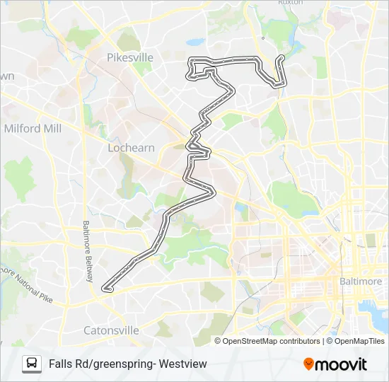 34 Bus Line Map