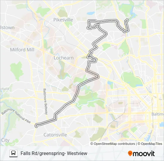 34 Bus Line Map