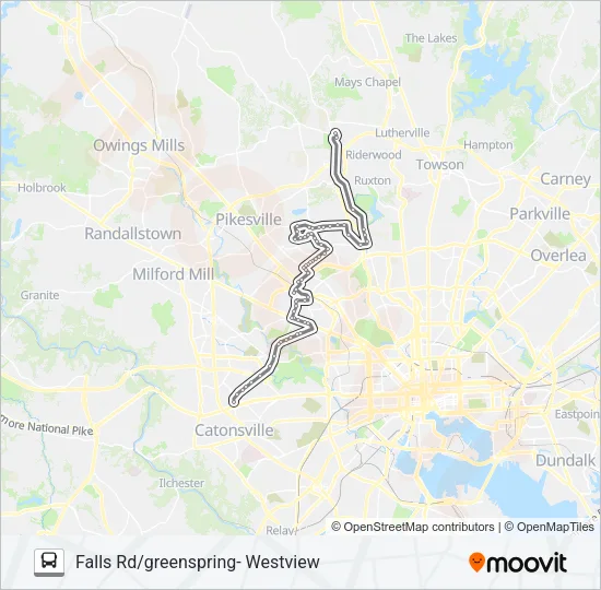 34 Bus Line Map