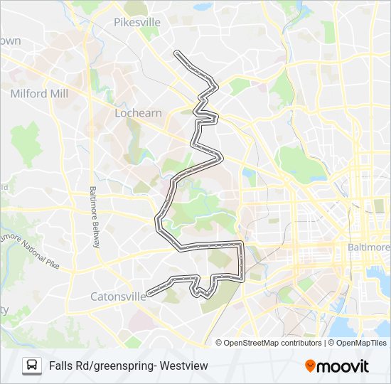 34 Bus Line Map