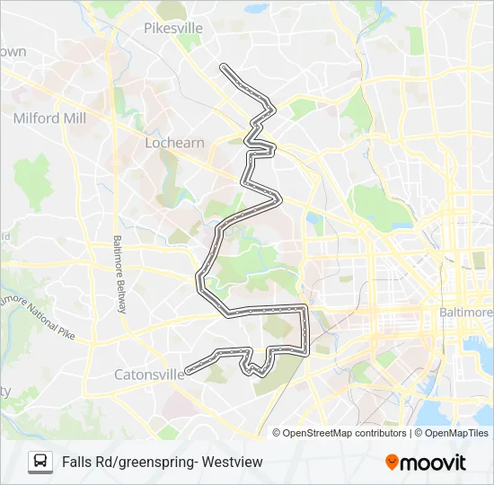 34 Bus Line Map