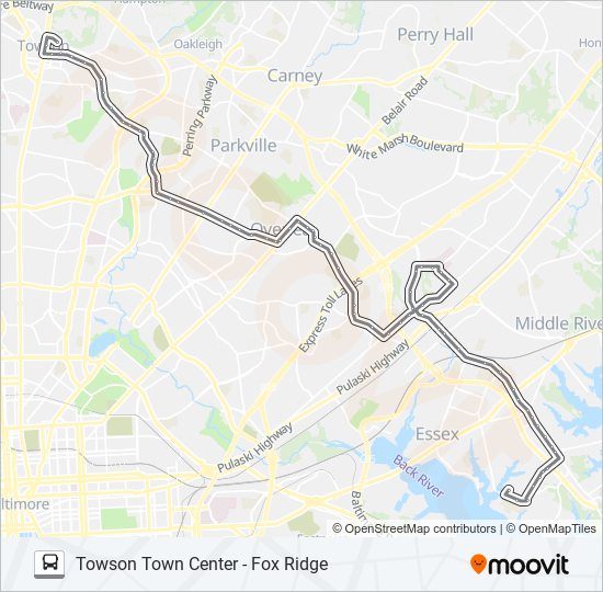 36 Route Schedules Stops Maps Towson Town Center Updated