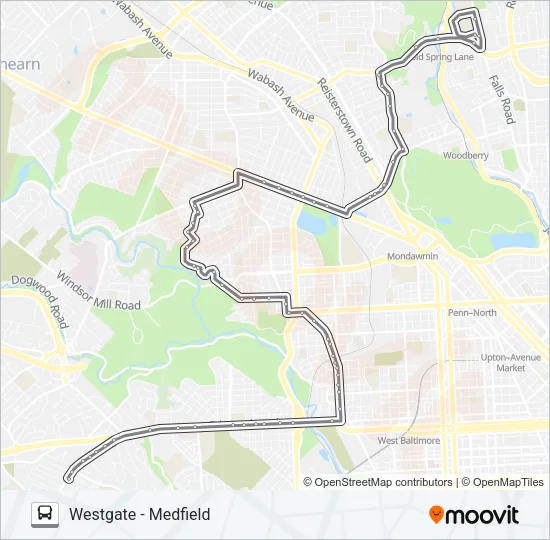 38 Bus Line Map