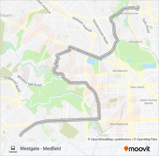 38 Bus Line Map