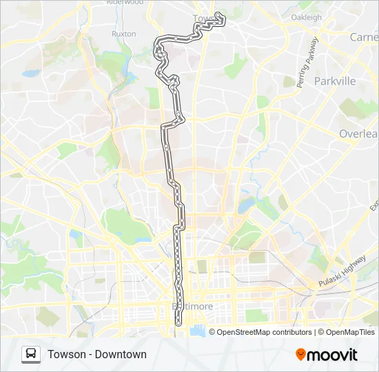 51 Bus Line Map