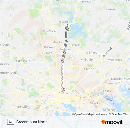 52 Bus Line Map