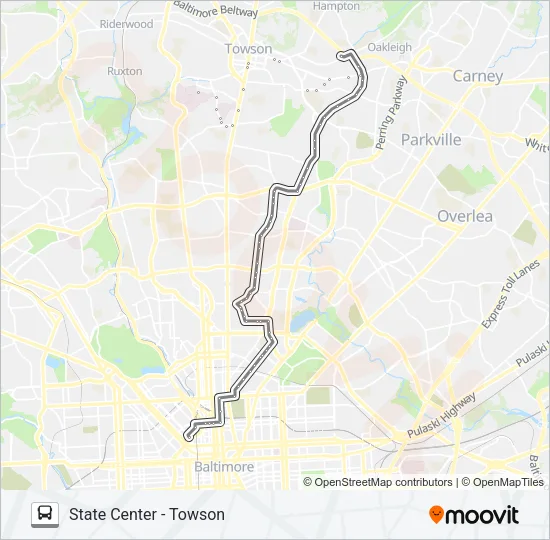 53 Bus Line Map