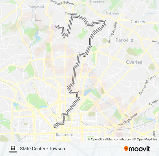 53 Bus Line Map