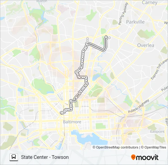 53 Bus Line Map