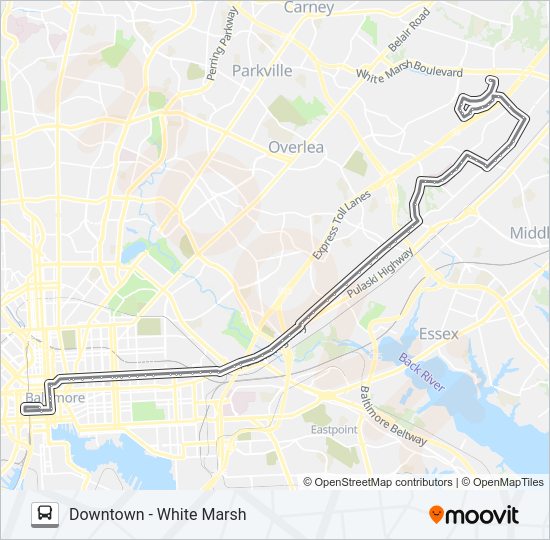 56 bus Line Map