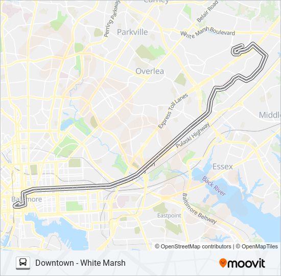 56 Route: Schedules, Stops & Maps - White Marsh (Updated)