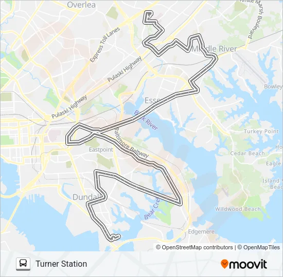 62 Bus Line Map