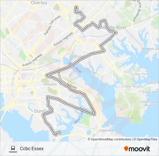 62 Bus Line Map