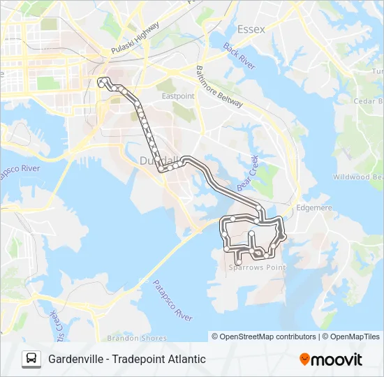 63 Bus Line Map