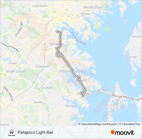 70 Bus Line Map