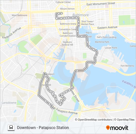 71 bus Line Map