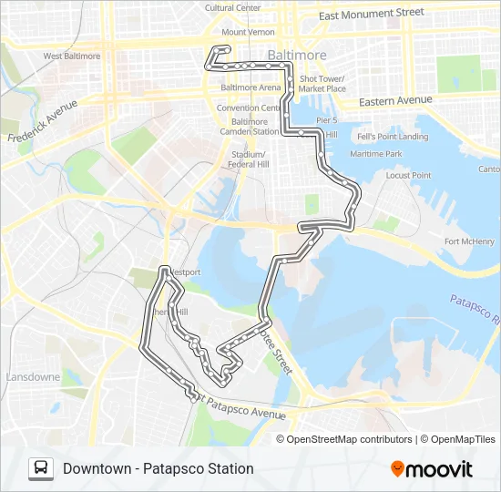 71 Bus Line Map