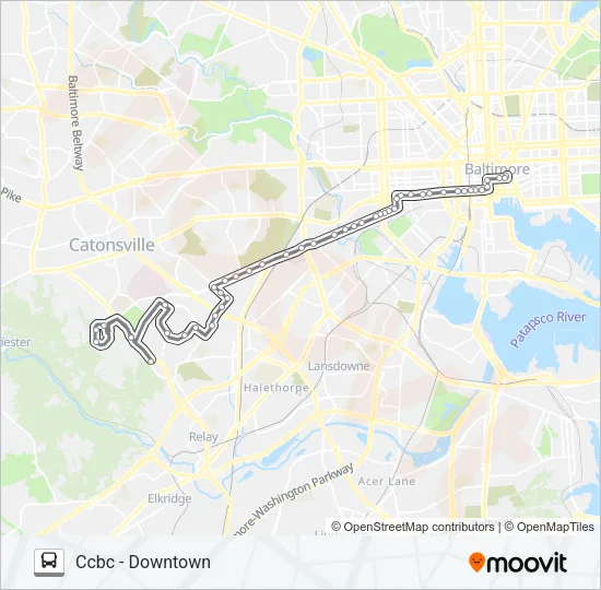 76 Bus Line Map