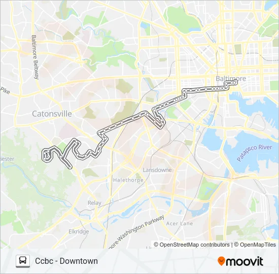 76 Bus Line Map