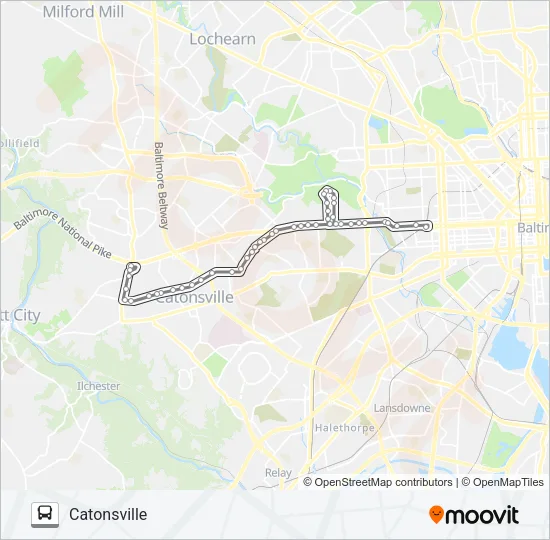 77 Bus Line Map