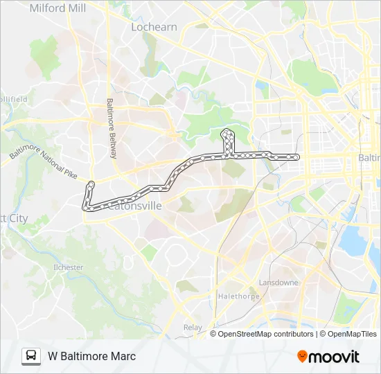 77 Bus Line Map