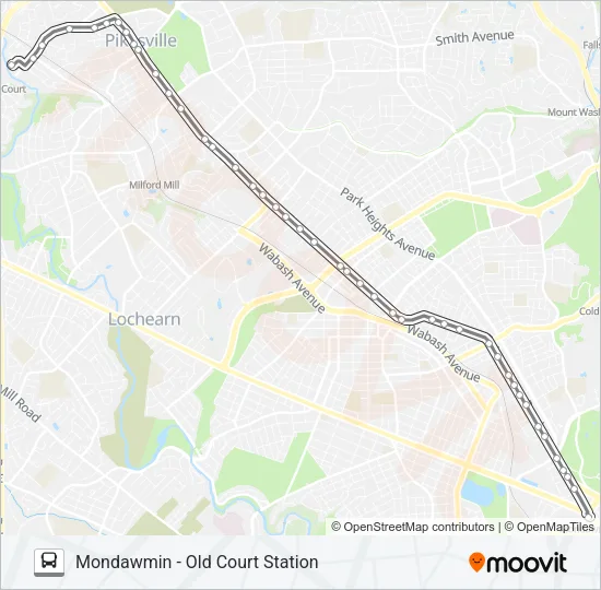 83 Bus Line Map