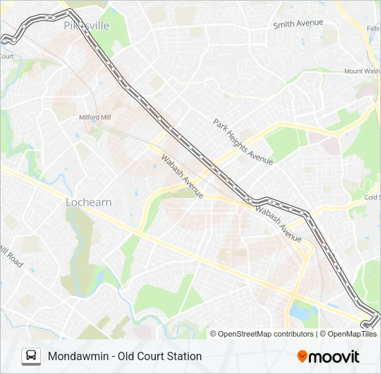 83 Bus Line Map