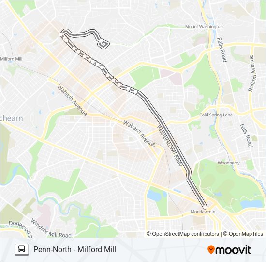 85 bus Line Map