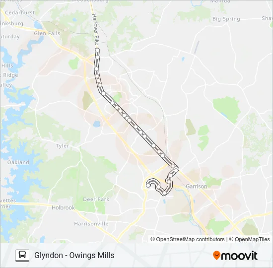 87 Bus Line Map
