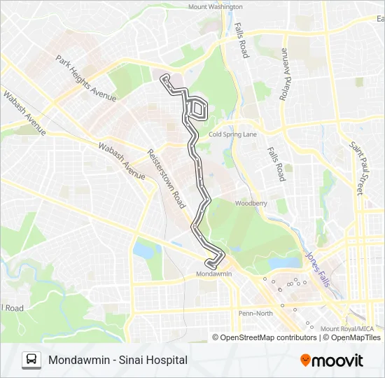91 Bus Line Map