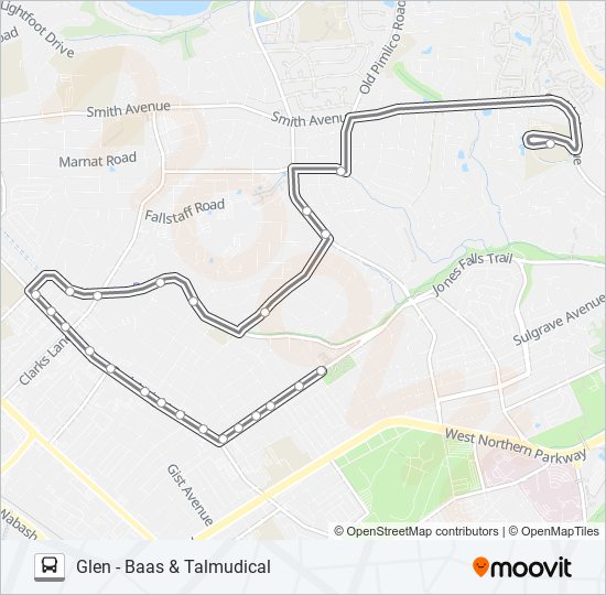 92 bus Line Map