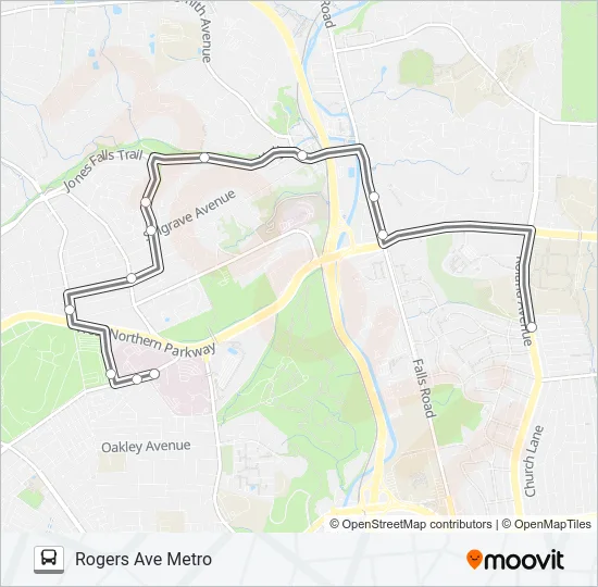 94 Bus Line Map